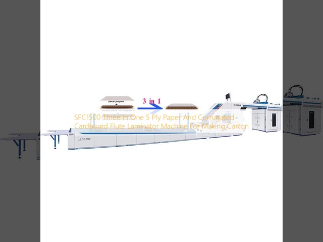 SFC2200 Flute Lamination Machine 5 Plys Corrugated Flute Laminating Machine For Corrugated Box