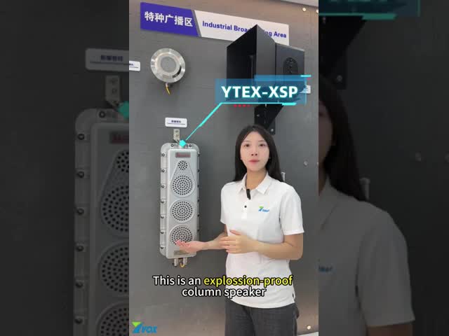 Explosion Proof Column Speaker with Aluminium Alloy Enclosure and IP66 Ingress Protection