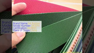 Custom Size PVC Conveyor Belt Material Transmission Oil Resistant/ Anti-static/ Fire Resistant Features