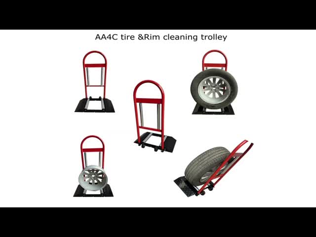 AA4C JX-T Highly Portable Tire & Rim Precision Cleaning trolley tire service machine garage equipments tire store
