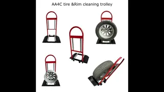 AA4C JX-T Highly Portable Tire & Rim Precision Cleaning trolley tire service machine garage equipments tire store