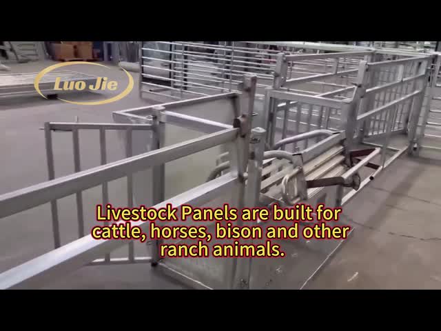 Hot Dipped Galvanized Horse Fence Panels For Farm Animals Heavy Duty Livestock Panels