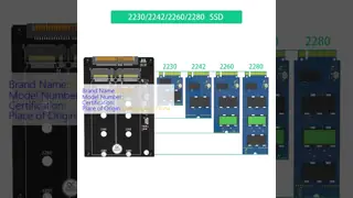 M.2 to U.2 Adapter for 2280/2260/2242/2230mm SSDs 100x70mm