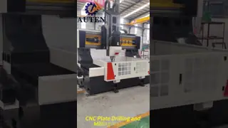 6500x4000x2700mm Overall Size CNC Flange Drilling Milling Machine 28mm T-Slot Width Workbench