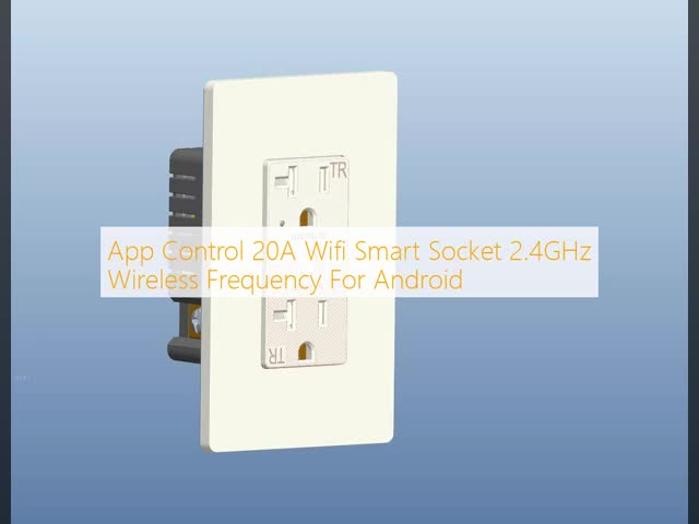App Control 20A Wifi Smart Socket 2.4GHz Wireless Frequency For Android