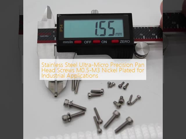 Stainless Steel Ultra-Micro Precision Pan Head Screws M0.5-M3 Nickel Plated for Industrial Applications