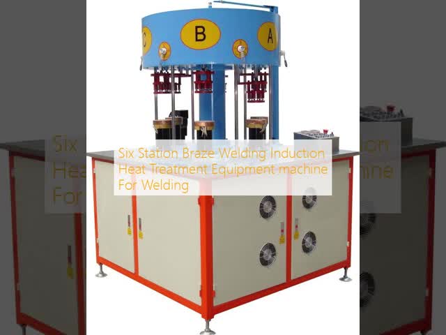 Six Station Braze Welding Induction Heat Treatment Equipment machine For Welding
