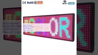 Πλήρες χρώμα σημαδιών P10 επίδειξης παραθύρων των προγραμματίσημων οδηγήσεων αυτοκινήτων οπίσθιων με τον έλεγχο WIFI