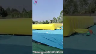 Commercial Inflatable Gaint Jumping Pad Yellow Big Inflatable Bouncy Pad For Outdoor