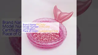 Pink Mermaid Tail Inflatable Kiddie Pool - Durable PVC Paddling Pool for Kids Summer Garden/Backyard