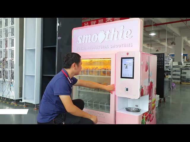 24-Hour Semi-Automatic Smoothie Vending Machine with 10.1-Inch Touchscreen for Convenience Stores, Office Buildings, and More