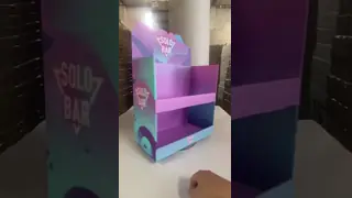 Cardboard Floor Display Knock Down Stand Customizable for Coffee