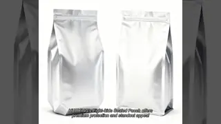 High Barrier Food Grade 8 Side Seal Pouch Flat Bottom Zipper Bag Customised Printing