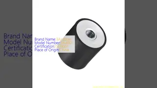High Shock Absorption Rubber Shock Mounts Black Durable Vibration Dampening Mounts for Industrial Equipment and Machines