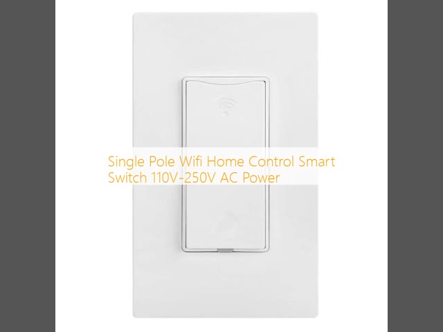 Single Pole Wifi Home Control Smart Switch 110V-250V AC Power