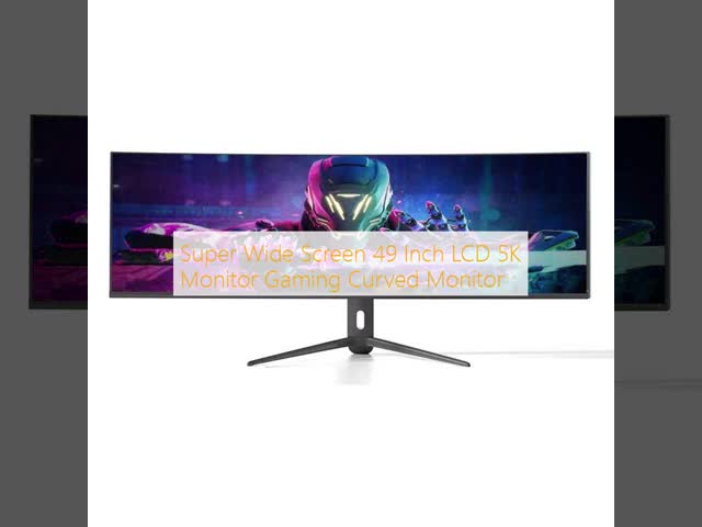 Super Wide Screen 49 Inch LCD 5K Monitor Gaming Curved Monitor