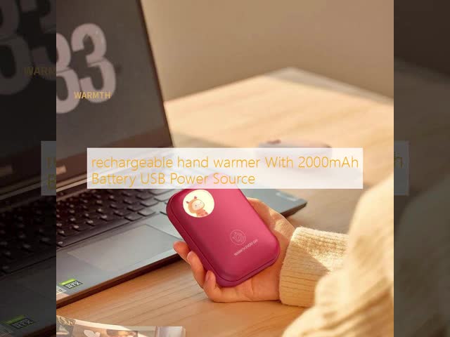 Comfortable USB Powered Hand Warmer Power Bank With 2000mAh Battery OEM Logo