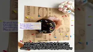 38 X 58cm Tray Display Paper Custom Silicone Coating White