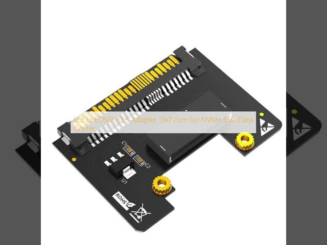 U.2 to EDSFF E1.S Adapter 13x7x1cm for NVMe SSD Data Center