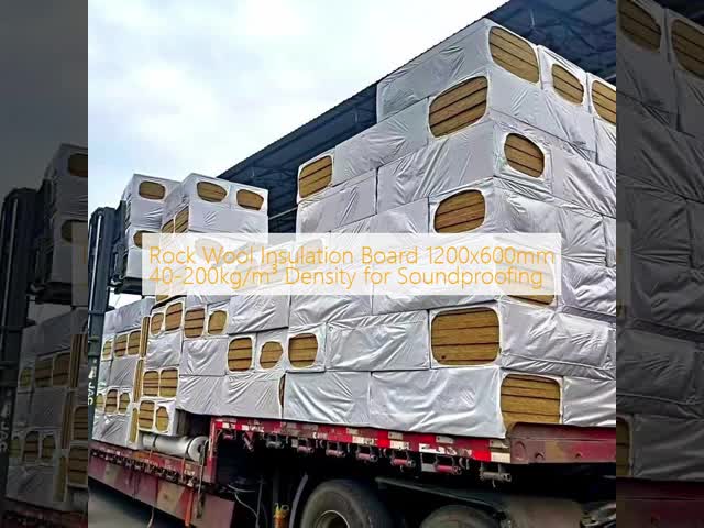 Rock Wool Insulation Board 1200x600mm 40-200kg/m³ Density for Soundproofing