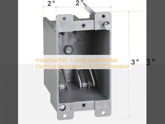 Industrial PVC 1 Gang Junction Box Electrical Installations UL 514C Standard