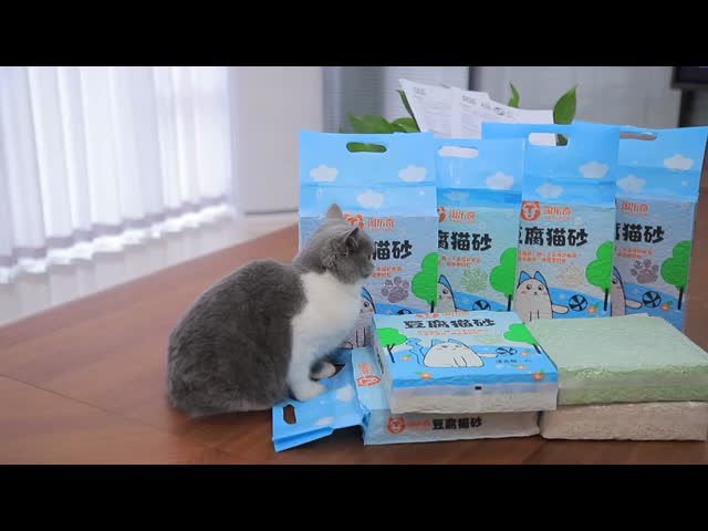 Wholesale Biodegradable Low Dust Fast Clumping Tofu Cat Litter for Multiple Cats