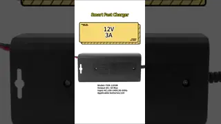 12V 5A AGM GEL Battery Charger with 3-Stage Charging and Universal Input 100V-240V for Lead-Acid Batteries