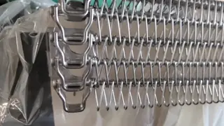 304 Stainless Steel Spiral Metal Wire Mesh Conveyor Belt for Quick-freeze Cooling Tower