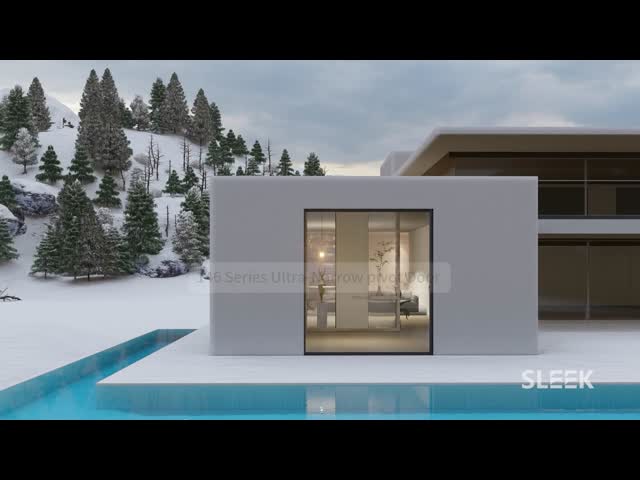 SLEEK 146 series minimalist narrow frame Pivot Door