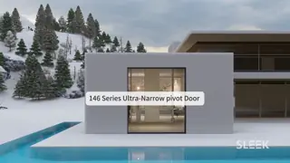 SLEEK 146 series minimalist narrow frame Pivot Door