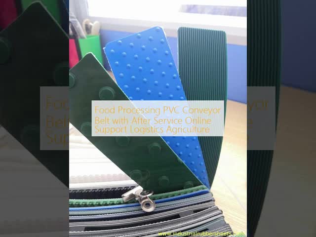 Food Processing PVC Conveyor Belt with After Service Online Support Logistics Agriculture