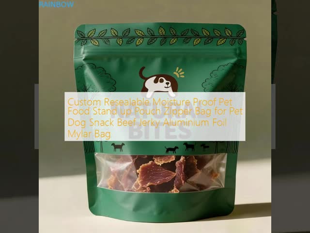 Custom Biodegradable Animal Feed Food Packaging Mylar Bags Side Gusset Pouch Dog Cat Pet Food Zipper Bag with Valve