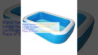 Multi-Size Inflatable Rectangular Kiddie Pools - Stackable Blue Water Play Pools for Kids Summer Fun
