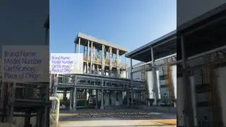 Evaporatore pulito metallico automatico del film dell‘attrezzatura di stabilimento chimico