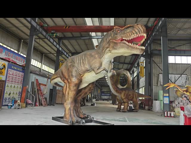 Outdoor Playground Waterproof Animatronics Dinosaur Robotic Simulation Model