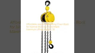 Affordable and Durable Lifting Chain Block for Normal Working Environment Maximum Lifting Weight 1.5t