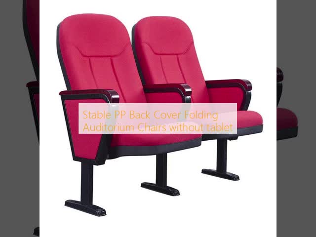 Stable PP Back Cover Folding Auditorium Chairs without tablet