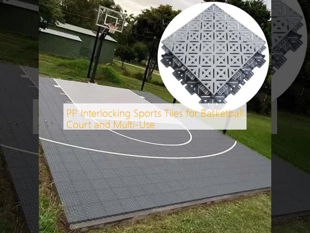 PP Interlocking Sports Tiles for Basketball Court and Multi-Use