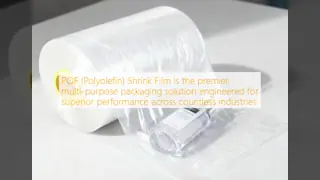 Industrial Grade Strength Polyolefin Shrink Film Custom Size For Sustainable Packaging