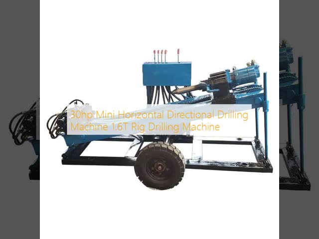 30hp Mini Horizontal Directional Drilling Machine 1.6T Rig Drilling Machine