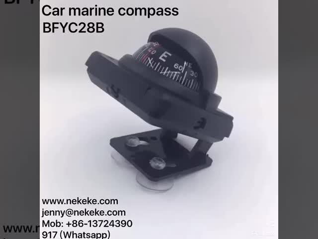 Nautical Car Marine Compass Sea Navigation Declination Adjustment Guide 3.6cm Dial