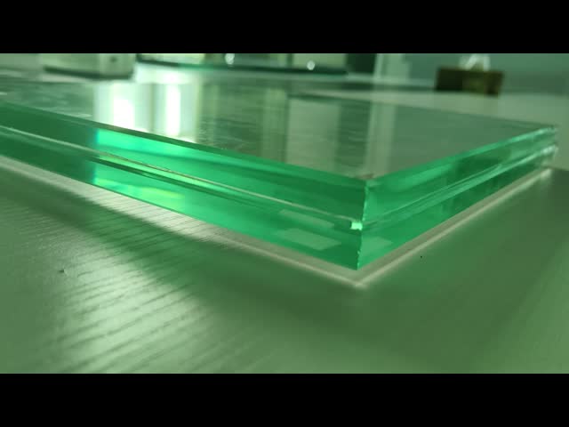 12+1.52SGP+12mm 24mm Clear Tempered Laminated Glass Unbreakable Safety Glass