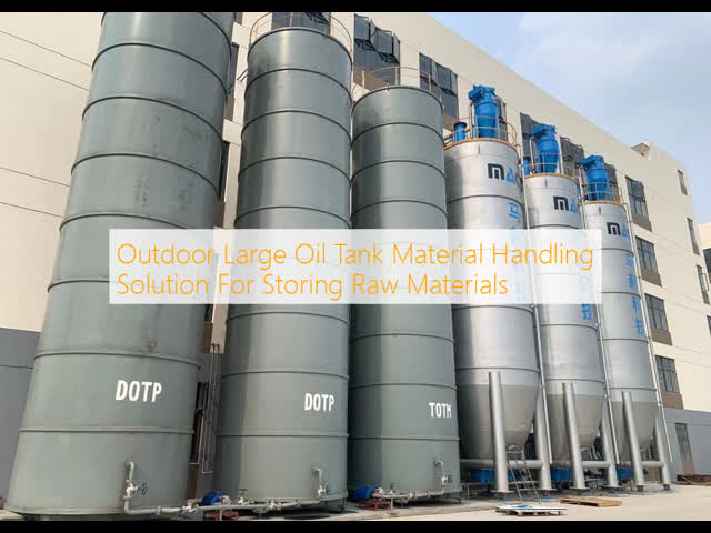 Outdoor Large Oil Tank Material Handling Solution For Storing Raw Materials