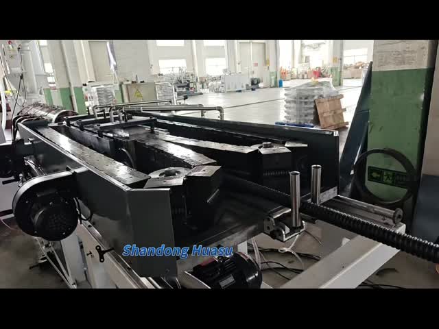 Single Wall Corrugated Pipe Extrusion Line Full Intermeshing Engagement System Rotary Mold Type Corrugator Computerized Control for Production