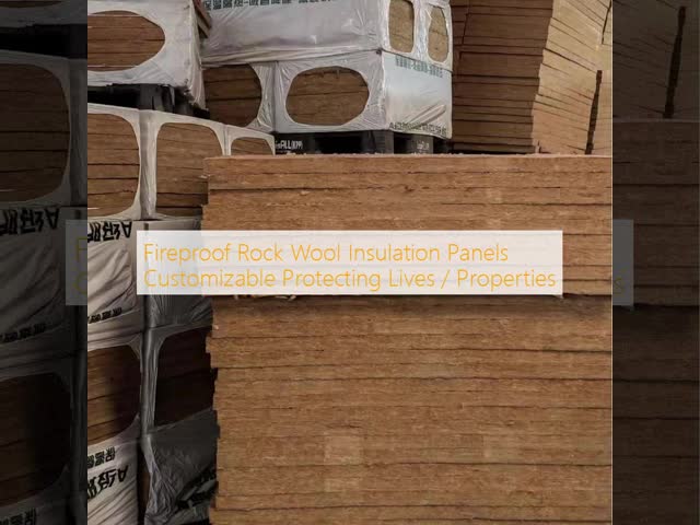 Fireproof Rock Wool Insulation Panels Customizable Protecting Lives / Properties
