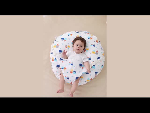 Baby Nursing Pillow for Breastfeeding Infant Feeding Pillow with Soft Removable Cover Ajustable & Portable