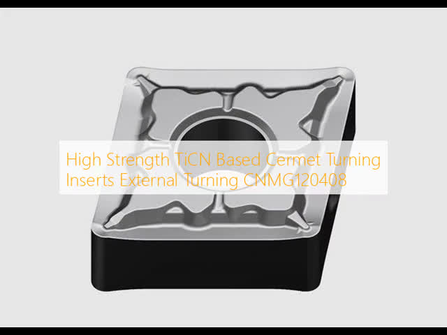 High Strength TiCN Based Cermet Turning Inserts CNMG120408-MS1 with HRA92.5 Hardness for Wear Resistance in External Turning
