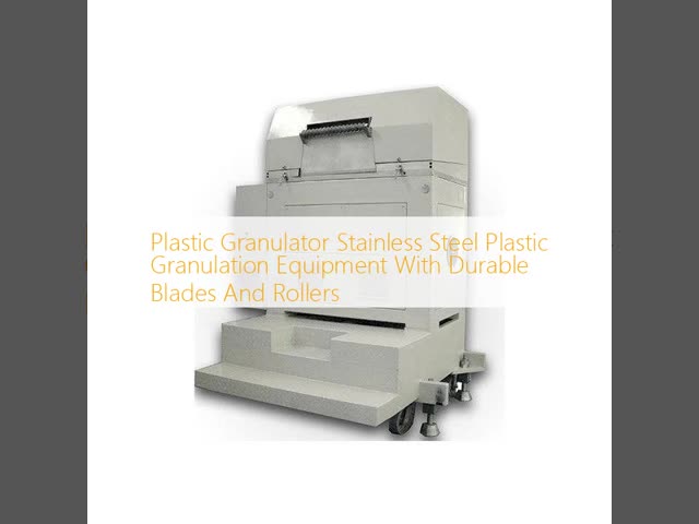 Plastic Granulator Stainless Steel Plastic Granulation Equipment With Durable Blades And Rollers
