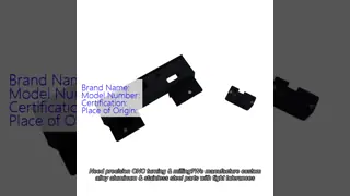 Precision CNC Machined Parts with ±0.01 mm Tolerance in Alloy Aluminum & Stainless Steel for Prototype to Mass Production