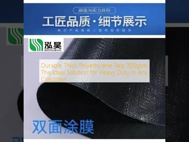 Durable Thick Polyethylene Tarp 300gsm The Ideal Solution for Heavy Duty in Any Condition